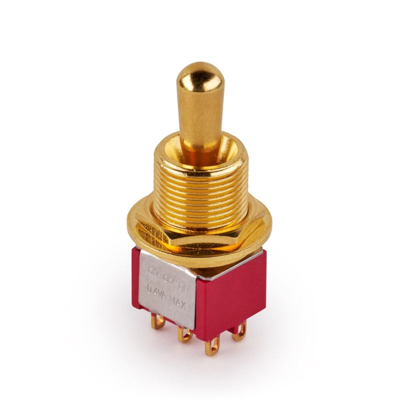 MEC Maxi Toggle Switch, Short, Solder Lugs, ON/ON/